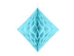 Decorațiune suspendată cu diamante albastre - 30 cm - 1 buc.