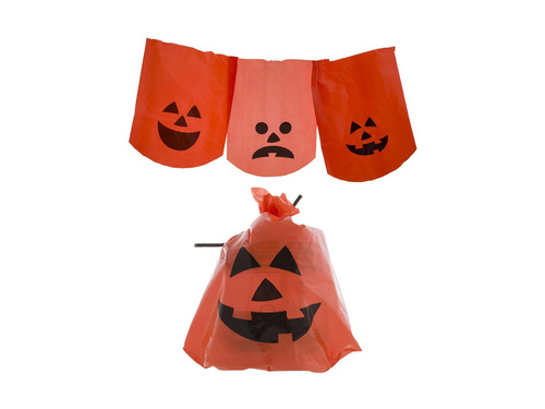 Saci cu dovleac de Halloween - 10 buc.