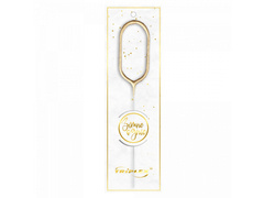 Foc rece numărul 0 aur - 1 buc.