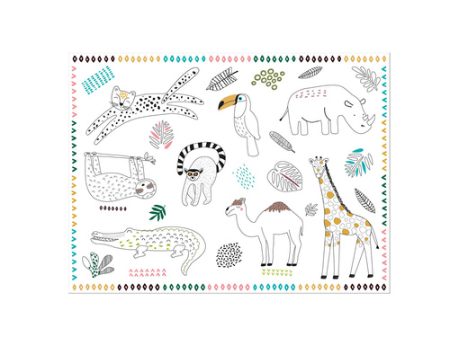 Carte de colorat Zoo - 6 buc.