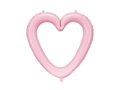Cadru foto în formă de inimă cu balon din folie - 73 x 72 cm