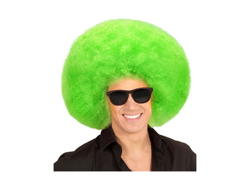 Peruca afro verde de calitate mare