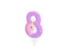 Lumânare cu numărul unicornului - 8 - opt