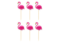 Cocktail picks Flamingos - 10 buc.