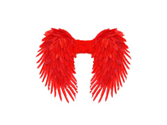 Aripi de pene pliabile roșii 80×60 cm