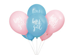 Băiat sau fată baloane din latex pentru Baby Shower - 30 cm - 8 buc.