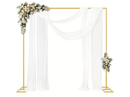 Rama dreptunghiulară aurie pentru baloane - 200 x 200 cm - 1 buc.