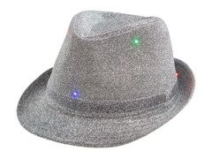 Pălărie cu sclipici argintiu - 1 buc.