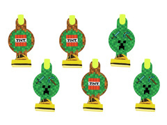 Fluierături de trompetă Dezvoltate Pixels - 6 buc