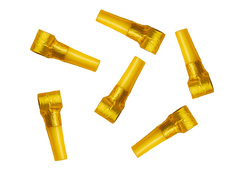 Fluierături de trompetă desfășurate aur - 6 buc.