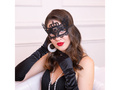 Mască de dantelă neagră - 1 buc.