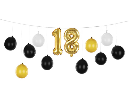 Set baloane aniversare 18 ani - 1 set