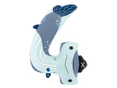 Balon din folie numărul 4 Rechin - 62x88 cm - 1 buc.