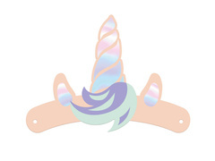 Benzi de hârtie unicorn - 6 buc.