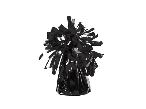Greutate folie pentru baloane umplute cu heliu - negru - 100 g.