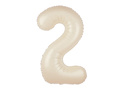 Balon din folie crem numărul 2 - 100 cm - 1 buc.
