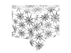 Față de masă din folie Cobwebs alb - 137 x 274 cm - 1 buc.