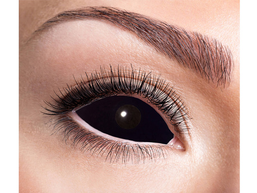 Lentile de contact negre pentru întregul ochi – valabilitate 6 luni.