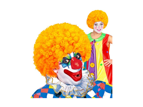Peruca clovn creț păr afro portocaliu