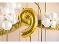 Balon din folie numărul 9 auriu - 72 cm - 1 buc.