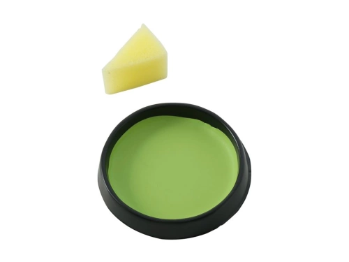 Vopsea de machiaj verde cu burete - 9 g - 1 buc.