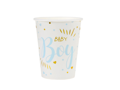 Pahare de hârtie Baby Boy - 270 ml - 10 buc.