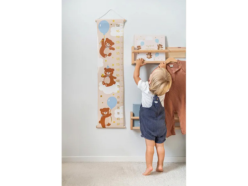 Ursuleț de pluș pentru creștere pe perete - 24 x 100 cm - 1 buc.