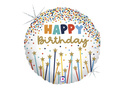 Balon cu folie Happy Birthday - 46 cm - 1 buc.