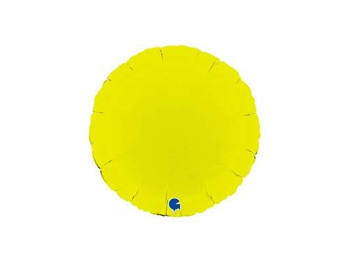 Balon rotund din folie mat verde lime - 14" - 1 buc.