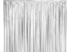 Perdea - Perdea de ușă argintie mată - 100 x 200 cm