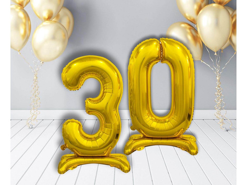 Set de baloane din folie 30 aur - 74 cm