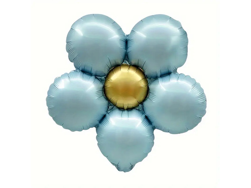 Balon de folie Floare albastră - 40 cm - 3 buc.