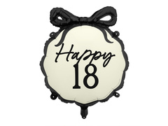 Balon din folie cu arc Happy "18" - 47.5 x 45 cm - 1 buc.