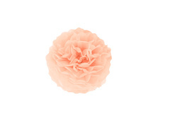 Decorațiune suspendată cu flori pom-pom - piersică - 15 cm - 1 buc.