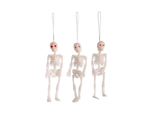 Decor suspendat Schelete - 12 cm - 3 buc.