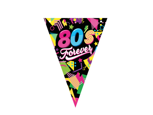80's Forever steag banner - 300 cm - 1 buc.