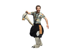 Costum de călărit un struț