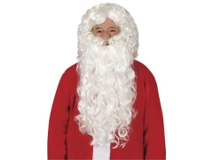 Peruca și barba lui Moș Crăciun - 1 set