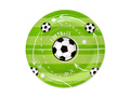 Discuri de fotbal - 18 cm - 6 buc.