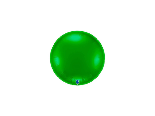 Balon rotund din folie verde - 30" - 1 buc.