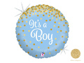 It's a Boy balon albastru din folie - 46 cm - 1 buc.
