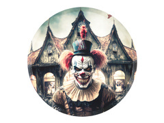 Farfurii Halloween Killer Clown - 22,5 cm - 10 buc.