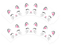 Folii pentru cupcakes Kitten - 6 buc.