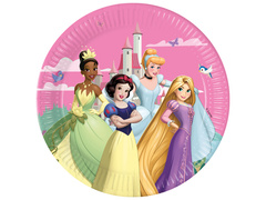 Farfurii aniversare prințesă - Prințesă - 23 cm - 8 buc.