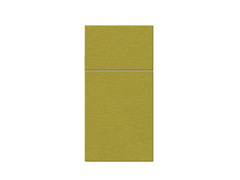 Buzunare pentru tacâmuri Airlaid olive - 40 cm - 25 buc.