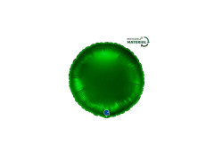 Balon rotund din folie verde închis - 14" - 1 buc.