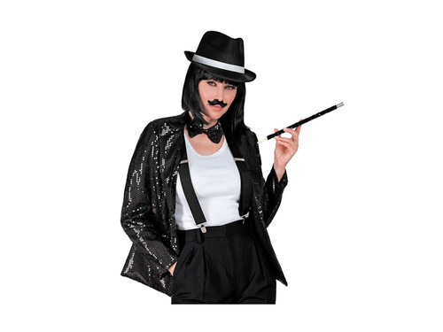 Party Fashion jachetă de petrecere - negru cu paiete