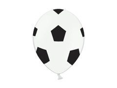 Baloane cu imprimare "Fotbal" - 30 cm - 6 buc.