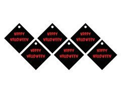 Pandantive pentru sticle cu panglică Bloody Halloween - 12 buc.