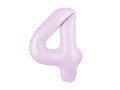 Balon folie liliac numărul 4 - 100 cm - 1 buc.